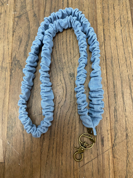 Madalynn Baby Blue Jean Lanyard