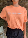 Make Heaven Crowded Boxy Tee - Neon Cantaloupe