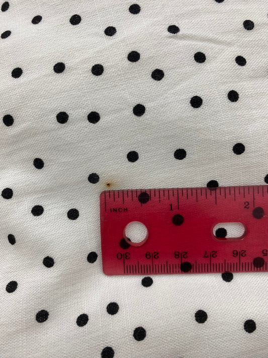 Addy Ivory and Black Polka Dot Midi Dress - Imperfect
