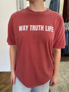 Way Truth Life Tee - Crimson