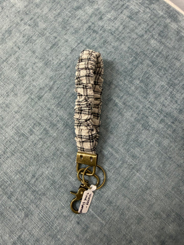Wintertime Flannel Keychain