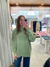 Vera Mock Neck Sweatshirt - Mint