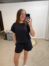 Gia Classic Rib Tee - Black