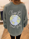 Share the Good News Sweatshirt - Blue Spruce