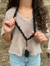 Madalynn Black Luxe Lanyard