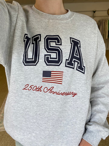 USA 250th Sweatshirt - Ash Grey