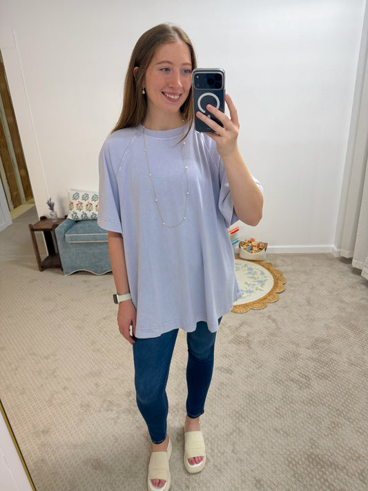 Eloise Oversized Top - Lt Lavender