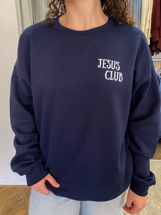 Jesus Club Sweatshirt - Navy