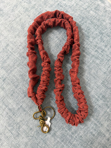 Madalynn Cabernet Scrunchie Lanyard