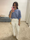 Stevie Straight Wide Leg Denim Pants