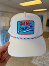 God Bless America Embroidered Patch Trucker Hat