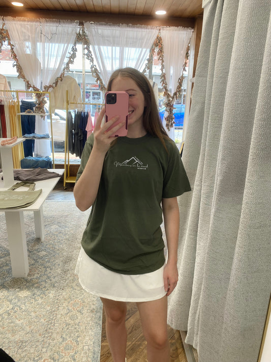 The Power of Faith Tee - Moss Green