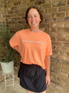 Make Heaven Crowded Boxy Tee - Neon Cantaloupe