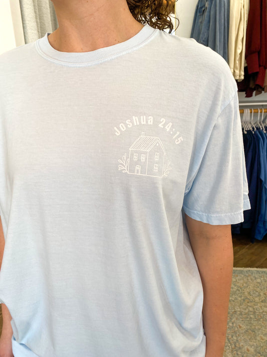 As for Me and My House Tee - Chambray