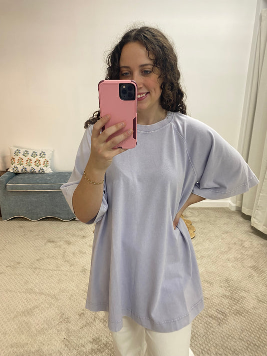 Eloise Oversized Top - Lt Lavender