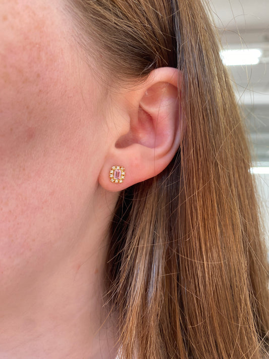 Piper Diamond Stud Earrings  - Gold