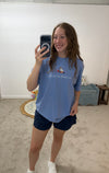 Too Cool for British Rule Tee - Blue Jean