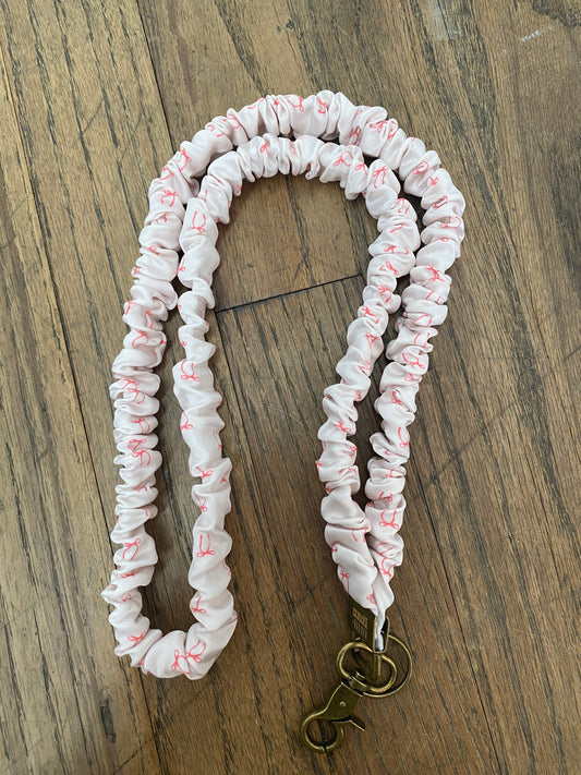 Madalynn Pink Bow Lanyard