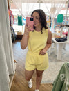 Bea Scuba Shorts - Yellow Glow