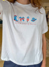USA! Boxy Tee - White