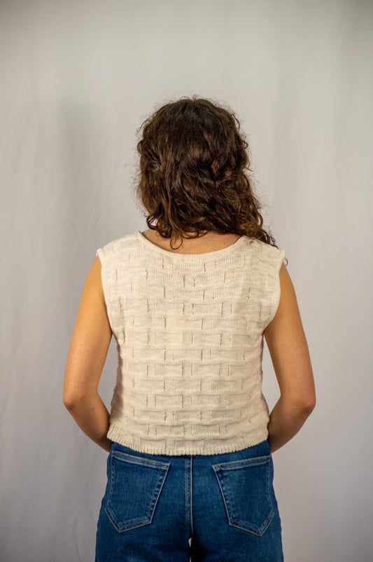 Rae Sweater Vest - Cream