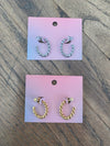Mia Twisted Hoops - Gold
