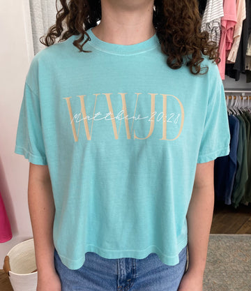 WWJD Boxy Tee - Chalky Mint