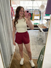 Tatum Soft Shorts - Dark Rose