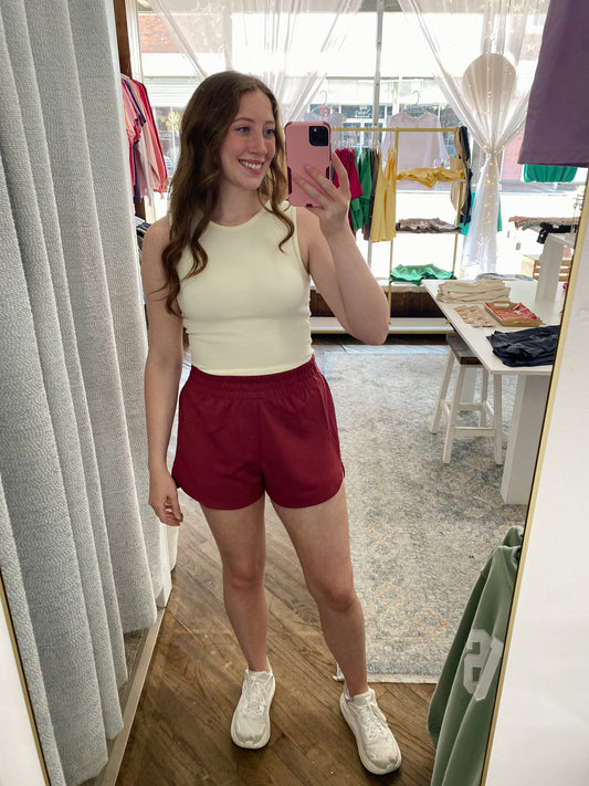 Tatum Soft Shorts - Dark Rose