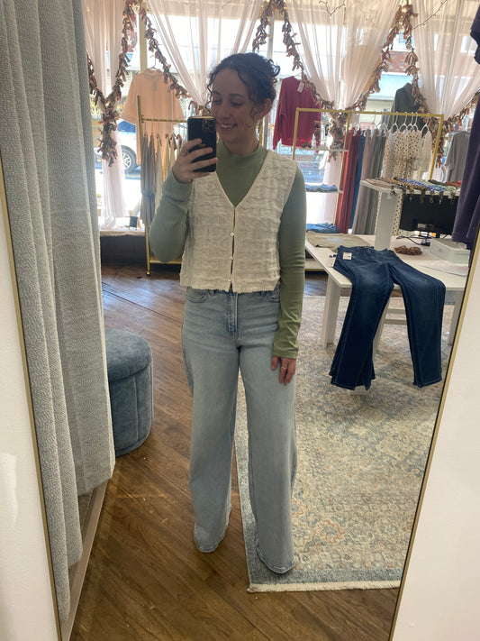Rae Sweater Vest - Cream