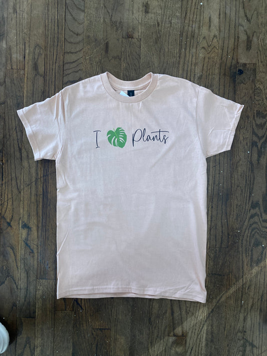 I Love Plants Tee - Dusty Rose