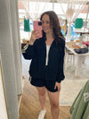Grayson Zip Up Jacket - Black