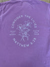 Consider the Lilies Tee - Berry
