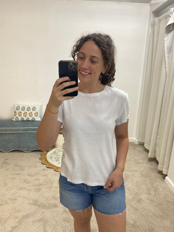 Sam Essential Soft Crewneck Tee - White