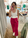Dalys Casual Comfort Pants - Plum Pink
