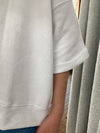 Kendra Drop Shoulder Top - White