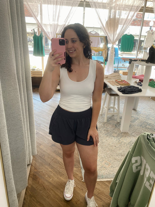 Tay Active Shorts - Charcoal