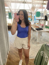 Tay Active Shorts - White Pearl