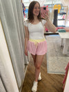 Lana Striped Ribbed Set - Shorts