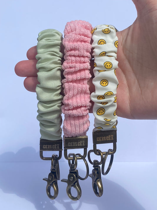 Rose Scrunchie Keychain
