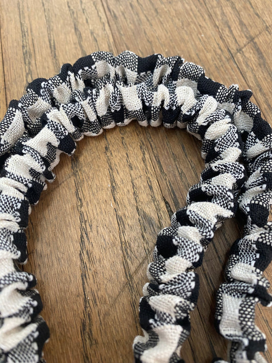 Madalynn Buffalo Lanyard - Black and White