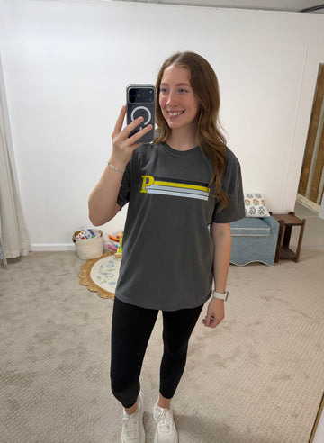 Priceville Stripe Tee - Pepper