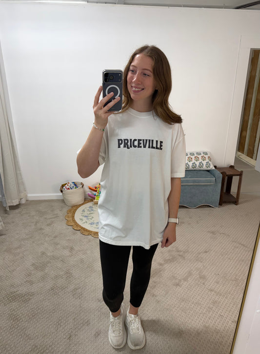 Priceville Bulldogs Tee - White