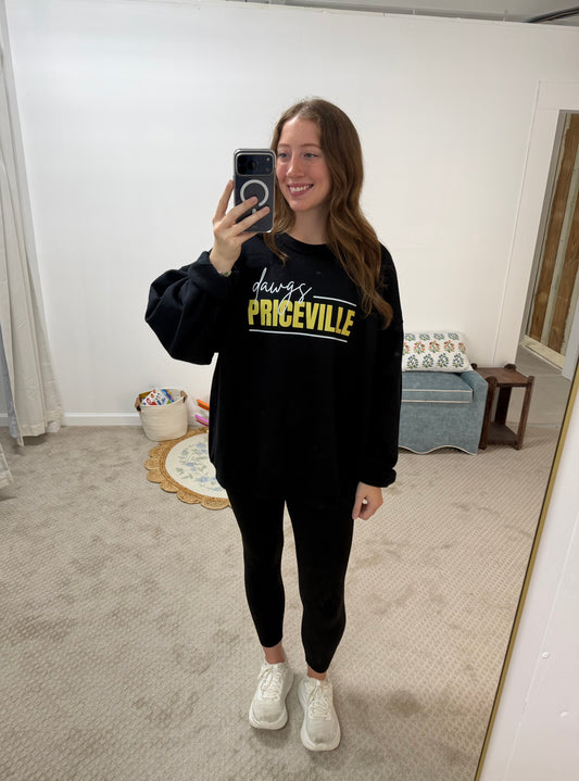 Priceville Dawgs Sweatshirt - Black