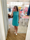 Ivy Scalloped Mini Dress - Pacific