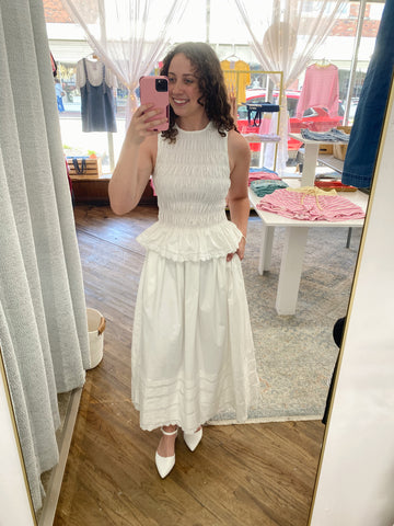 Rosie Midi Skirt - Off White