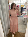 Estelle Halter Maxi Dress - Mauve