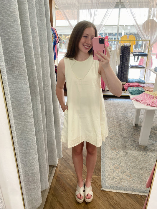 Veronica Crop Tank - Cream